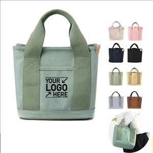 Mini Canvas Tote Bag with Shoulder